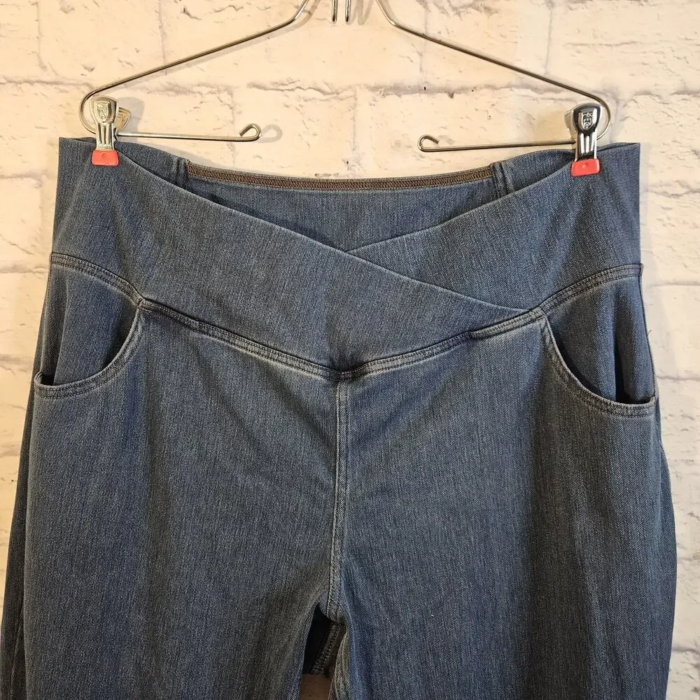 Halara Flex High Waisted Crossover Pockets Casual Jeans 2XL - Picture 2 of 6
